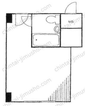 赤坂レジデンシャルホテル4階の間取図