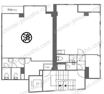 OD表参道ビル3階の間取図