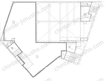 Crobis立川B1階の間取図