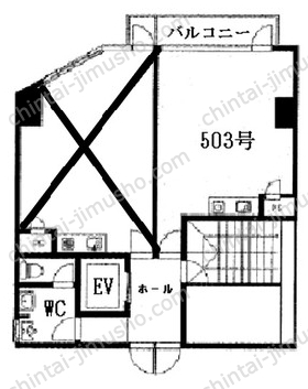 九段セントラルビル5Fの間取図