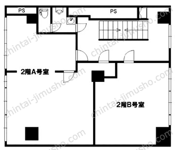 城辺橋ビル別館2階の間取図
