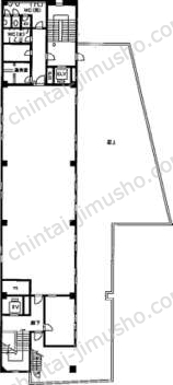 四谷駅前ビル7階の間取図