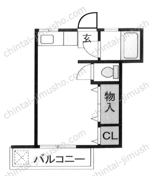 ユウビルの間取図