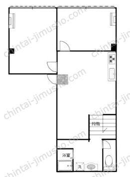 楊ビル2階の間取図