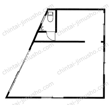 加藤ビル1階の間取図