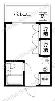 朝日八丁堀マンション6階の間取図