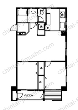須磨マンションの間取図