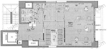PORT ONE茅場町5階の間取図