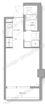 ホテル＆レジデンス六本木の間取図