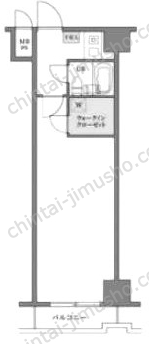 高田馬場ダイカンプラザの間取図