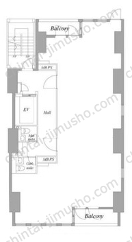 秋葉原STNフロント6階の間取図