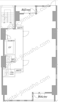 秋葉原STNフロント9階の間取図