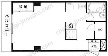 サンパークマンション高田馬場7階の間取図