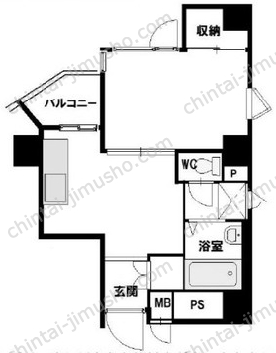 エクセル中目黒6階の間取図