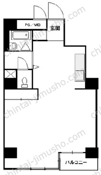 エクセル中目黒2階の間取図