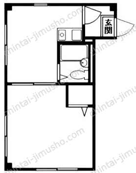 上落合ビル4階の間取図