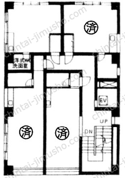 第2鈴勘ビル5階の間取図