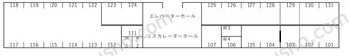 センタービルの間取図
