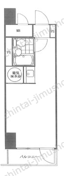 いづみハイツ茅場町8階の間取図