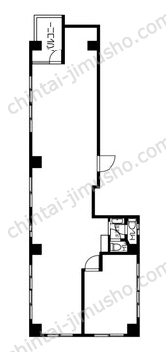 建材ビル5階の間取図