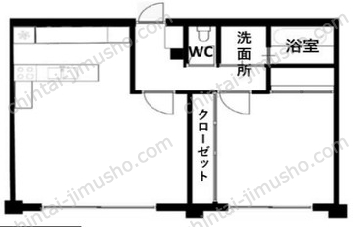 コスタレイ高田馬場3階の間取図