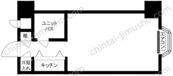 赤坂ベルゴ10階の間取図