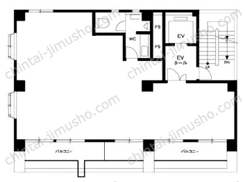 南部ビル6Fの間取図