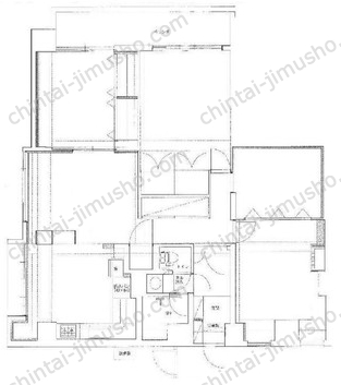 松田ビル牛込ハイム3階の間取図