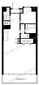 後楽園ビューハイツ3階の間取図