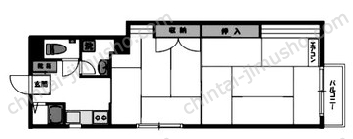 貴也ビル2階の間取図