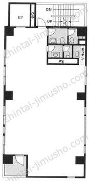 白鷺ビル3階の間取図