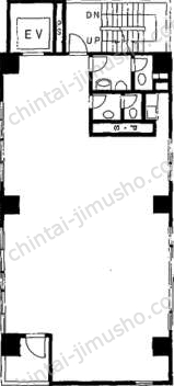 白鷺ビル4階の間取図