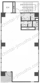白鷺ビル5階の間取図