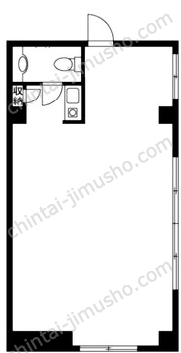 KJビル2階の間取図