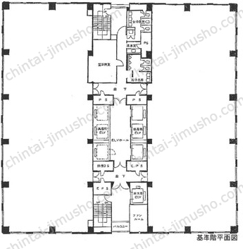 大崎ニューシティ4号館／新大崎勧業ビル10階の間取図