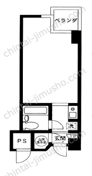 池袋シティハイツ5階の間取図