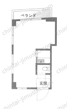 長山ビルⅡ3階の間取図