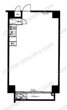 代々木シティホームズ7階の間取図