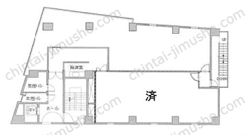 イマス浜田ビル／西新宿ライズオフィス1stの間取図