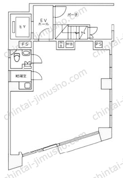 小菅ビル1階の間取図