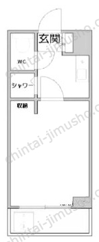 プリオール新宿1階の間取図