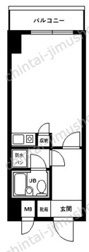 マートルコート中目黒第22階の間取図