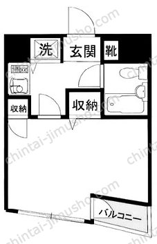 碑文谷壱番館2階の間取図