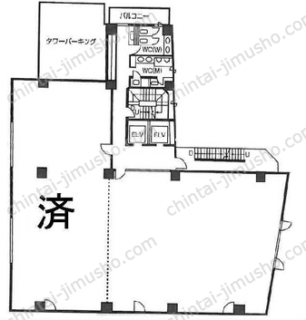 秋葉原新高第一生命ビルディングの間取図