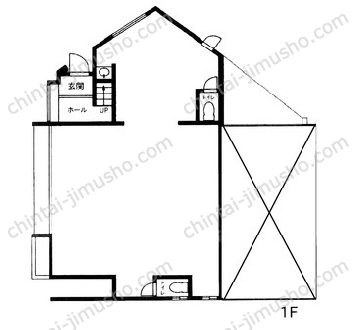 E-HOUSE第一ビル1階の間取図