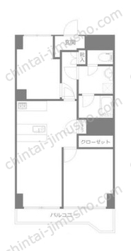 マンション中野ソレイユ5階の間取図