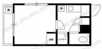 プリオール新宿2階の間取図