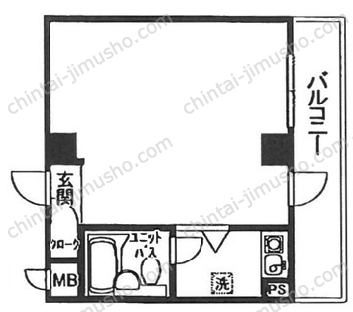 トーア岩本町マンションの間取図