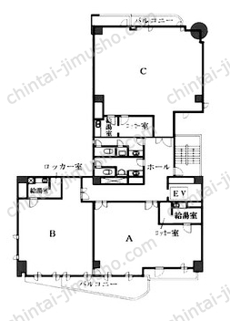 第一東商ビル3階の間取図