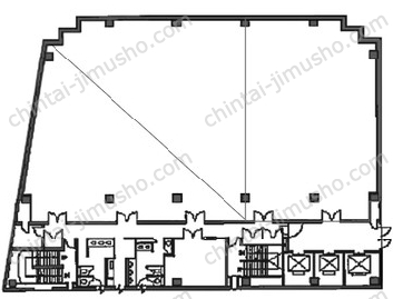 オーク桜木町ビル3階の間取図